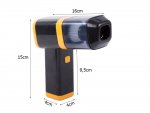 Verk 10086 Ruční Mini vysavač do auta 120W, 1800mAh černý