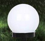 Gardlov 23562 Záhradná solárna lampa guľa 9 cm, IP44, 6 ks