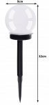 Gardlov 23562 Záhradná solárna lampa guľa 9 cm, IP44, 6 ks