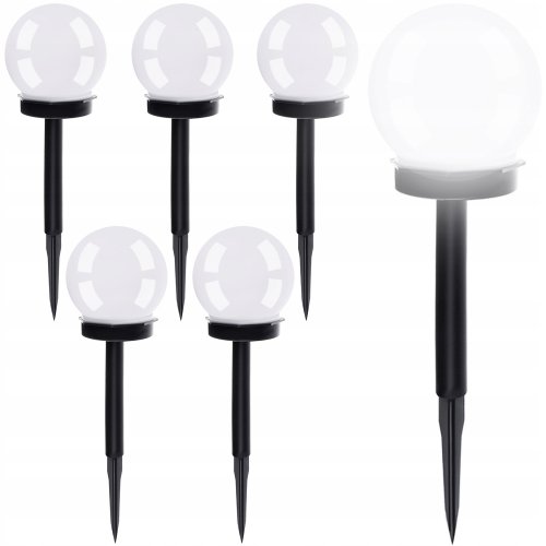 Gardlov 23562 Záhradná solárna lampa guľa 9 cm, IP44, 6 ks