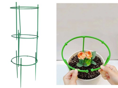 Verk 27049 Kruhová podpěra rostlin 63 x 19 cm zelená