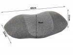 Verk 27045 Ortopedický, profilovaný vankúš 45 x 11 cm sivý