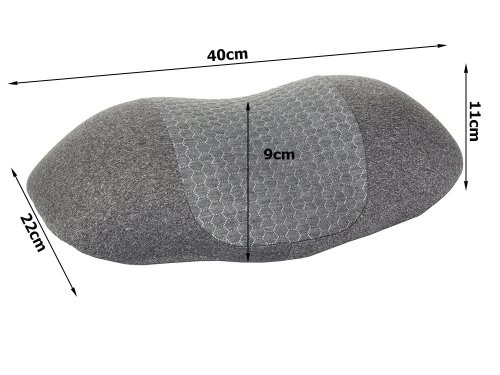 Verk 27045 Ortopedický, profilovaný vankúš 45 x 11 cm sivý