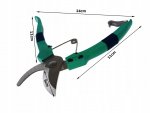 Verk 11420 Zahradní nůžky 18 cm zelené