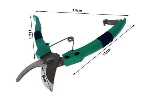 Verk 11420 Zahradní nůžky 18 cm zelené