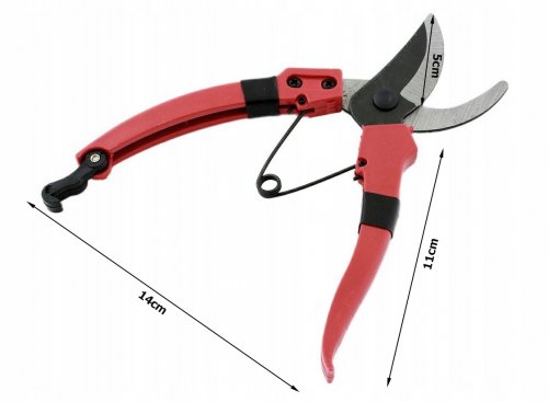 Verk 11420 Zahradní nůžky 18 cm červené