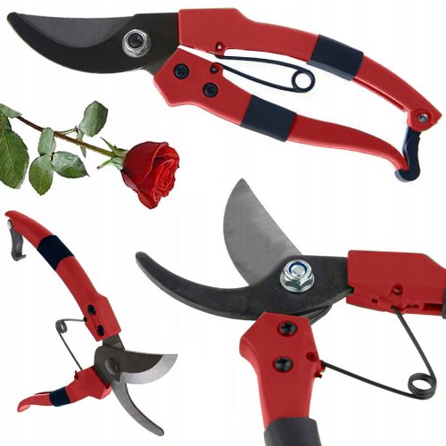 Verk 11420 Zahradní nůžky 18 cm červené