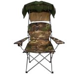 Trizand 23672 Skládací rybářské křeslo se stříškou Panama maskáč