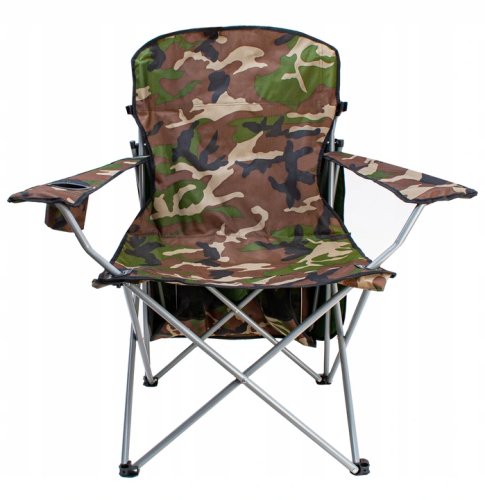 Trizand 23672 Skládací rybářské křeslo se stříškou Panama maskáč