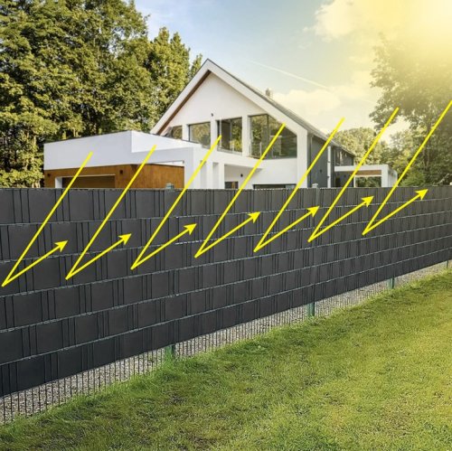 Gardlov 23703 Plotová stínící folie 19 cm x 35 m, 630g/m2, antracit