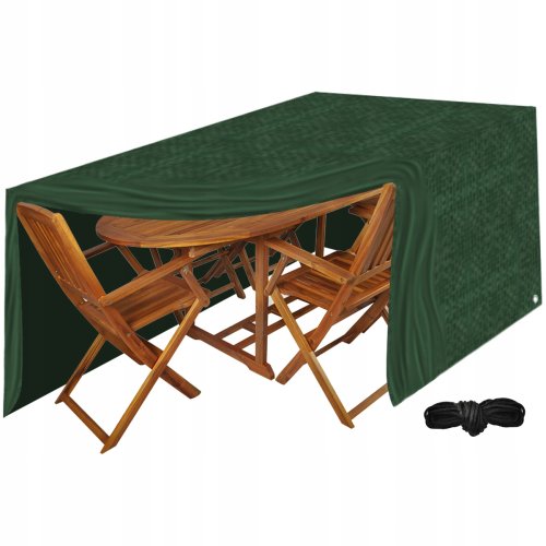 Ruhhy 23491 Krycia plachta na záhradný nábytok 240 x 180 x 100 cm, zelená