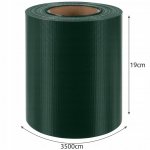 Gardlov 23699 Plotová tieniaca fólia 19 cm x 35 m, 450g/m2, zelená
