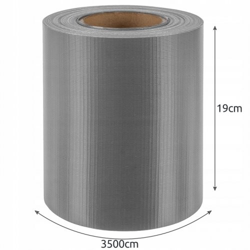 Gardlov 23697 Plotová tieniaca fólia 19 cm x 35 m, 450g/m2, sivá