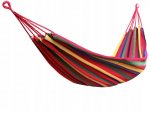 AFF Hammock Hojdacia sieť 80 x 200 cm červené pruhy