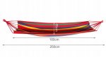 AFF Hammock Hojdacia sieť 80 x 200 cm červené pruhy