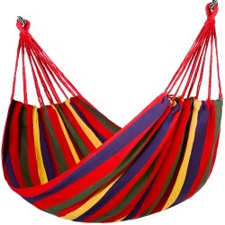 AFF Hammock Hojdacia sieť 80 x 200 cm červené pruhy