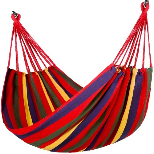 AFF Hammock Hojdacia sieť 80 x 200 cm červené pruhy