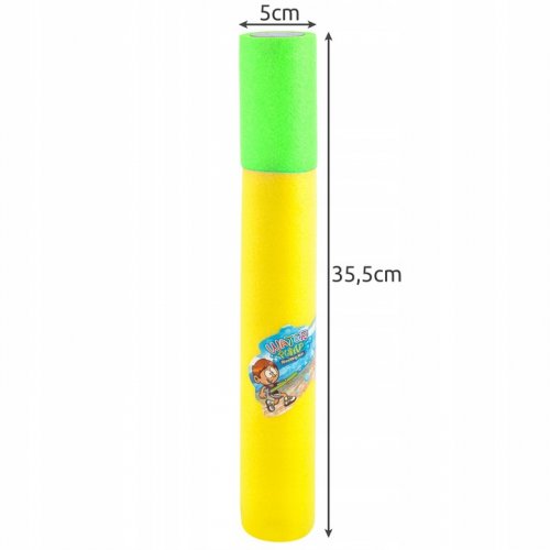 Kruzzel 23424 Pistole vodní pěnová 35 cm, žlutozelená