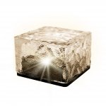 Vergionic 7366 Solární lampa, kostka ledu, sklo, 3200K, IP68, 7 x 7 cm