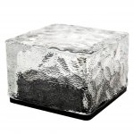 Vergionic 7366 Solární lampa, kostka ledu, sklo, 3200K, IP68, 7 x 7 cm