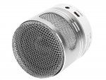 Verk 06198 LED Mini Bluetooth reproduktor, 3 W, strieborná