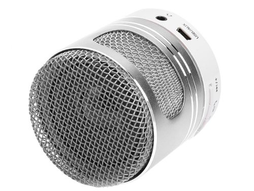 Verk 06198 LED Mini Bluetooth reproduktor, 3 W, strieborná