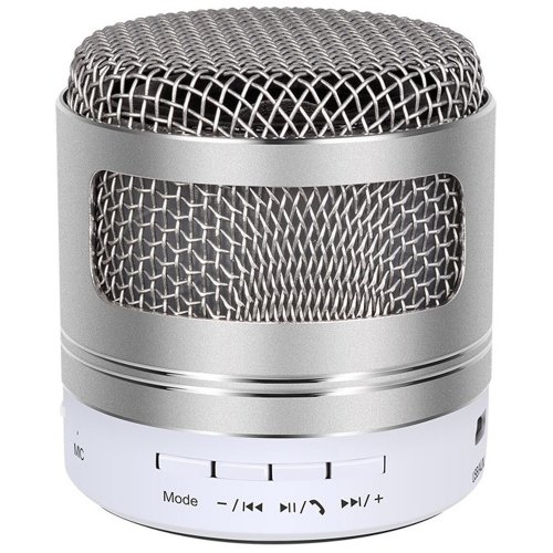 Verk 06198 LED Mini Bluetooth reproduktor, 3 W, strieborná