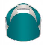 Trizand 23856 Stan plážový, samorozkládací, 190 x 86 x 120 cm, šedomodrá