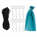 Trizand 23856 Stan plážový, samorozkládací, 190 x 86 x 120 cm, šedomodrá