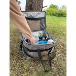 Trizand 23843 Termotaška s chladiacou vložkou na pláž, piknik, 40 l, sivá