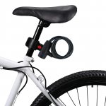Vergionic 0729 Zámok na bicykel - lanko, 100 cm, 2 kľúče, červená