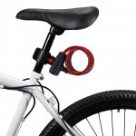 Vergionic 0729 Zámok na bicykel - lanko, 100 cm, 2 kľúče, červená