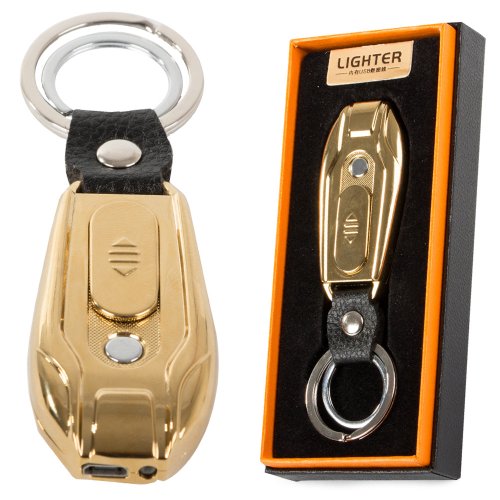 Verk 08373 Zapaľovač USB s LED osvetlením metalická