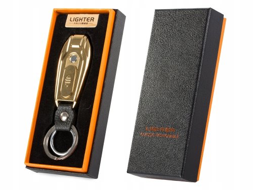 Verk 08373 Zapaľovač USB s LED osvetlením metalická