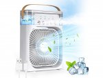 Verk 27034 Stolný mini ventilátor so zvlhčovačom vzduchu, RGB čierny