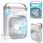 Verk 27034 Stolný mini ventilátor so zvlhčovačom vzduchu, RGB modrý