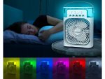 Verk 27034 Stolný mini ventilátor so zvlhčovačom vzduchu, RGB modrý