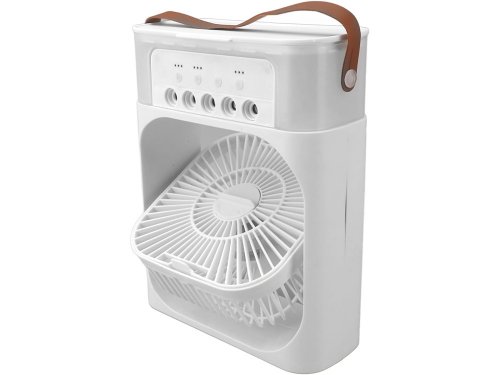 Verk 27034 Stolný mini ventilátor so zvlhčovačom vzduchu, RGB modrý