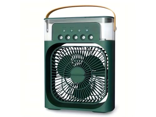 Verk 27034 Stolný mini ventilátor so zvlhčovačom vzduchu, RGB modrý