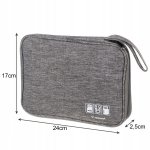 Trizand 23834 Taška organizér na kabely a malou elektroniku šedá