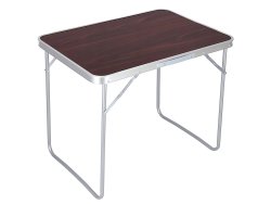 Verk 14468 Turistický stůl - skládací 80 x 60 x 70 cm hnědý