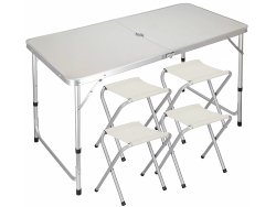 Verk 14469 Skládací kempingový set pro 4 osoby béžový