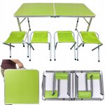 Verk 14469 Skládací kempingový set pro 4 osoby zelený