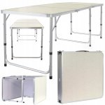 Verk 14470 Skladací kempingový stôl 180 x 60 cm béžový