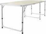 Verk 14470 Skladací kempingový stôl 180 x 60 cm béžový