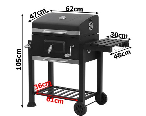 Verk 27089 Záhradný gril na drevené uhlie XXL