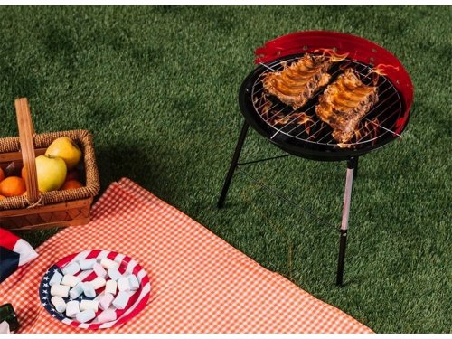 Verk 27095 BBQ gril na dřevěné uhlí, kulatý 32 cm