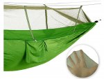 Verk 27125 Turistická hamaka s moskytiérou 270 x 140 cm zelená