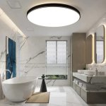 LEDLIGHT 2615 Stropné LED svietidlo 60 W, 3 farby svetla, 45 cm čierna