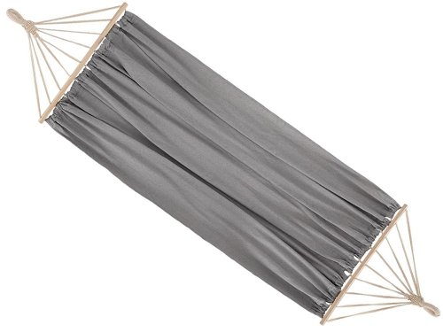 Verk 27122 Hamaka Houpací síť dřevo 220 x 150 cm šedá